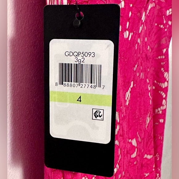 GUESS Bonded Lace Fit & Flare Dress - Picture 8 of 8